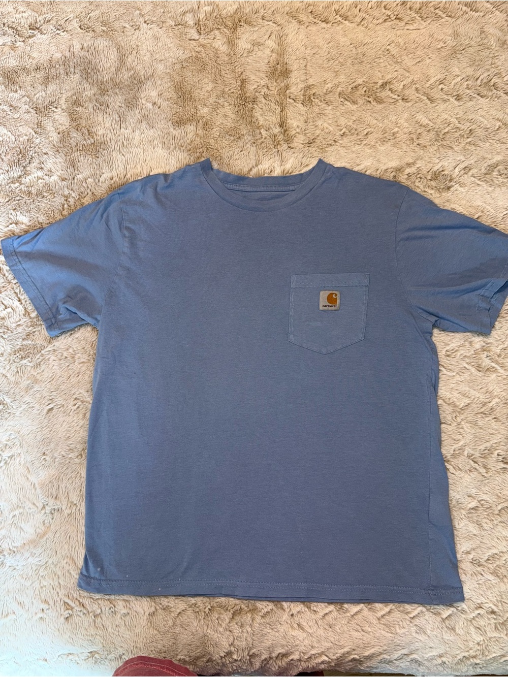 Carhartt Slate Blue Pocket Crew Short-Sleeve T-Shirt